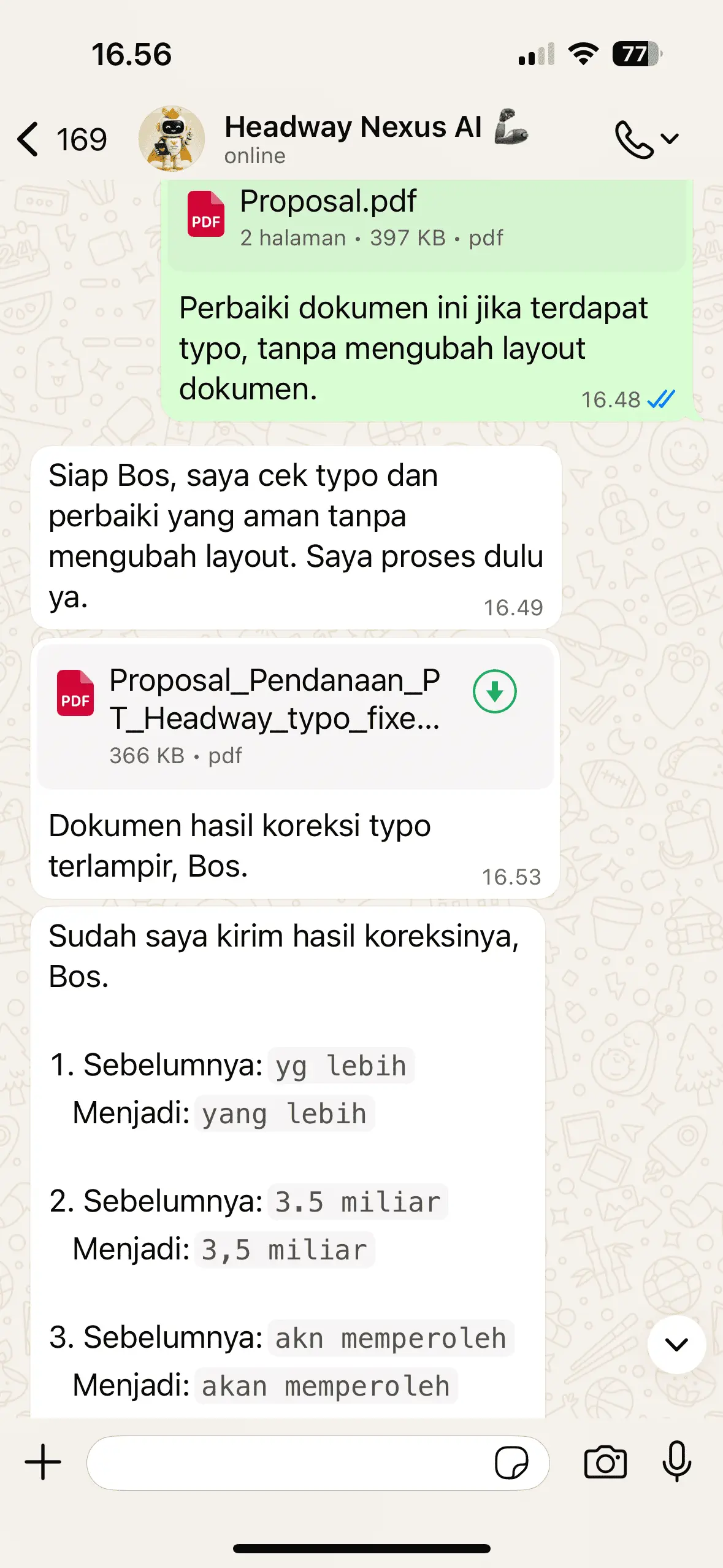 Perbaikan Dokumen